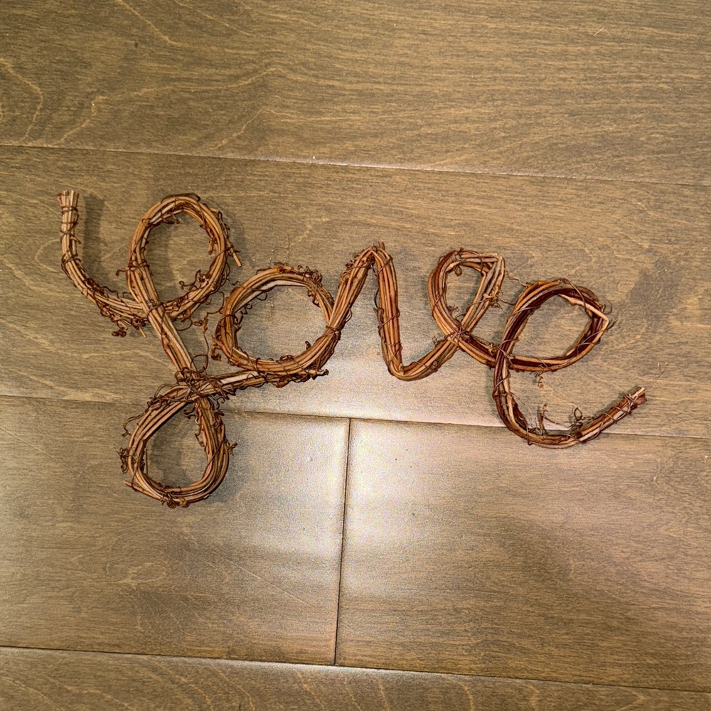 Brown Love Wall Decor